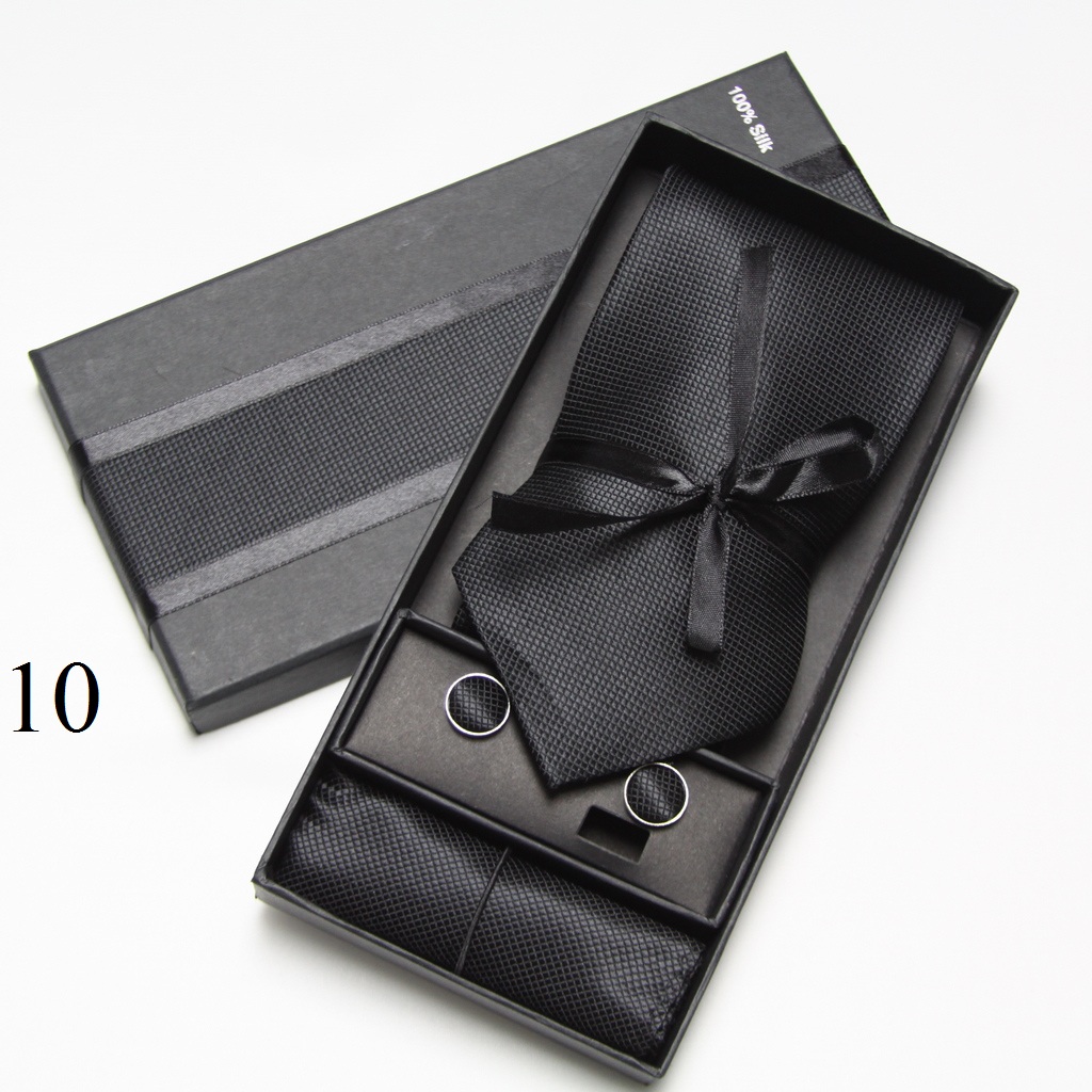 Solid Neck Tie Set Box Cufflin - đánh giá và giá Neck Tie Set Box