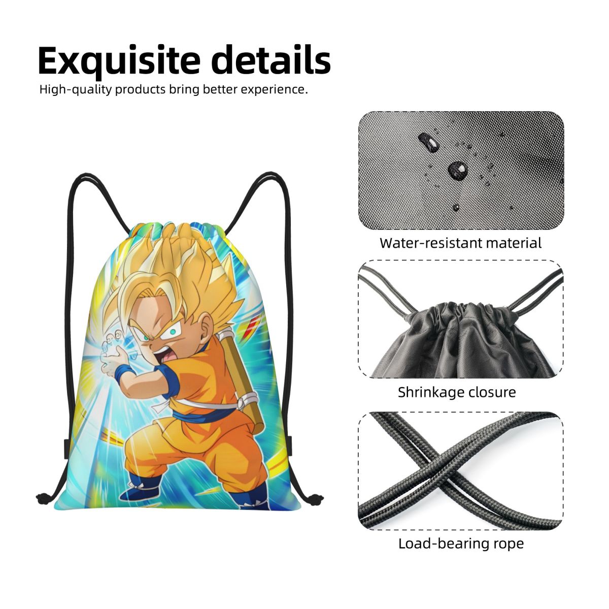 DBZ G-Gokues Cartoon Drawstrin - đánh giá và giá Men Accessories Shop