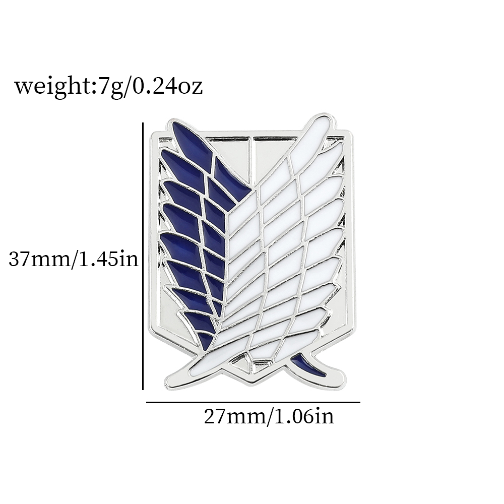 Anime Attack on Titan Enamel B - đánh giá và giá Lapel Pin Enamel