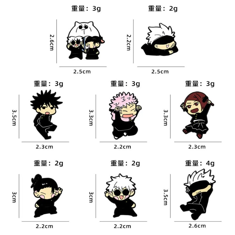 8pcs Anime Itadori Yuji Enamel - đánh giá và giá Lapel Pin Enamel