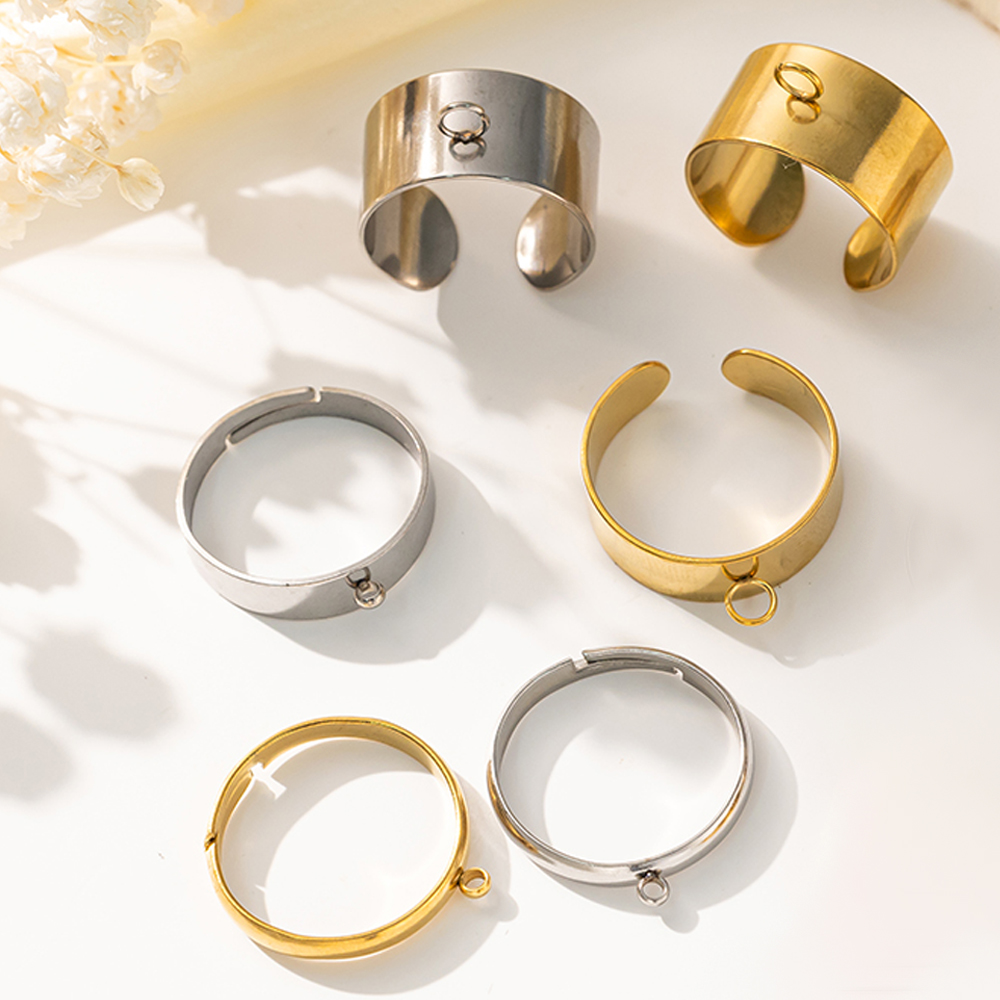 5pcs/Lot Stainless Steel Gold  - đánh giá và giá Men'S Accessories Rings